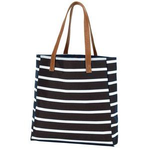 Viv&Lou Black Stripe Tote Bag